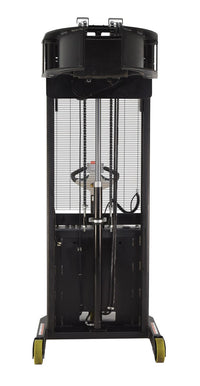 Thumbnail for Steel Vertical Drum Gripper/Rotator Stacker 64 In. Dispensing Height 800 Lb. Capacity Black / Yellow