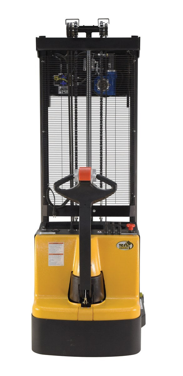 Steel Vertical Drum Gripper/Rotator Stacker 64 In. Dispensing Height 800 Lb. Capacity Black / Yellow