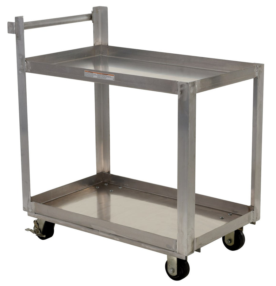 Vestil 22" x 36" 660-lbs Capacity Service Cart w/ 2 Shelves