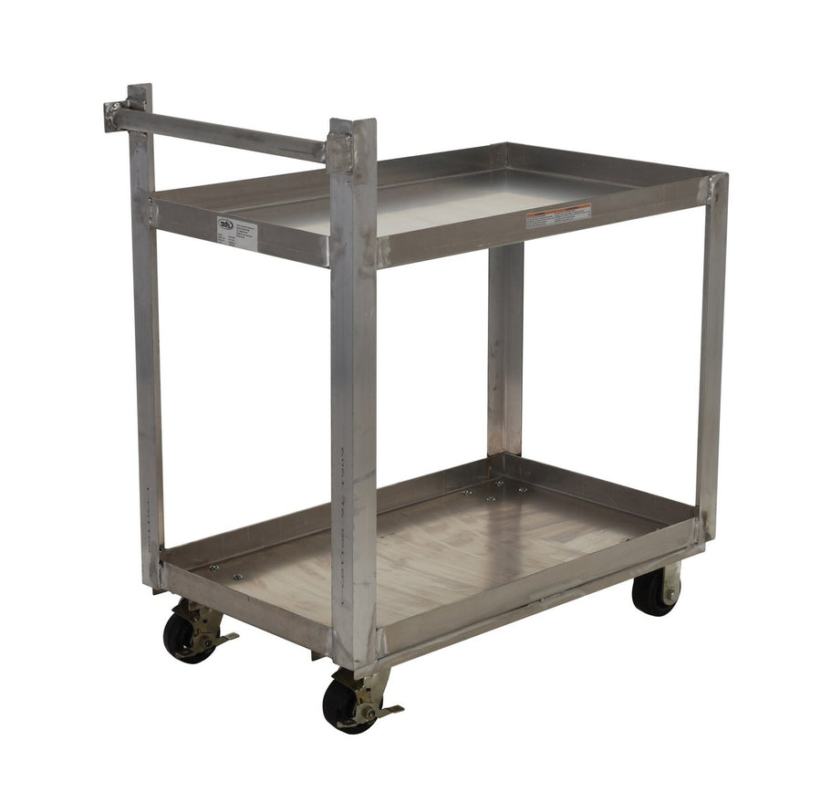 Vestil 22" x 36" 660-lbs Capacity Service Cart w/ 2 Shelves