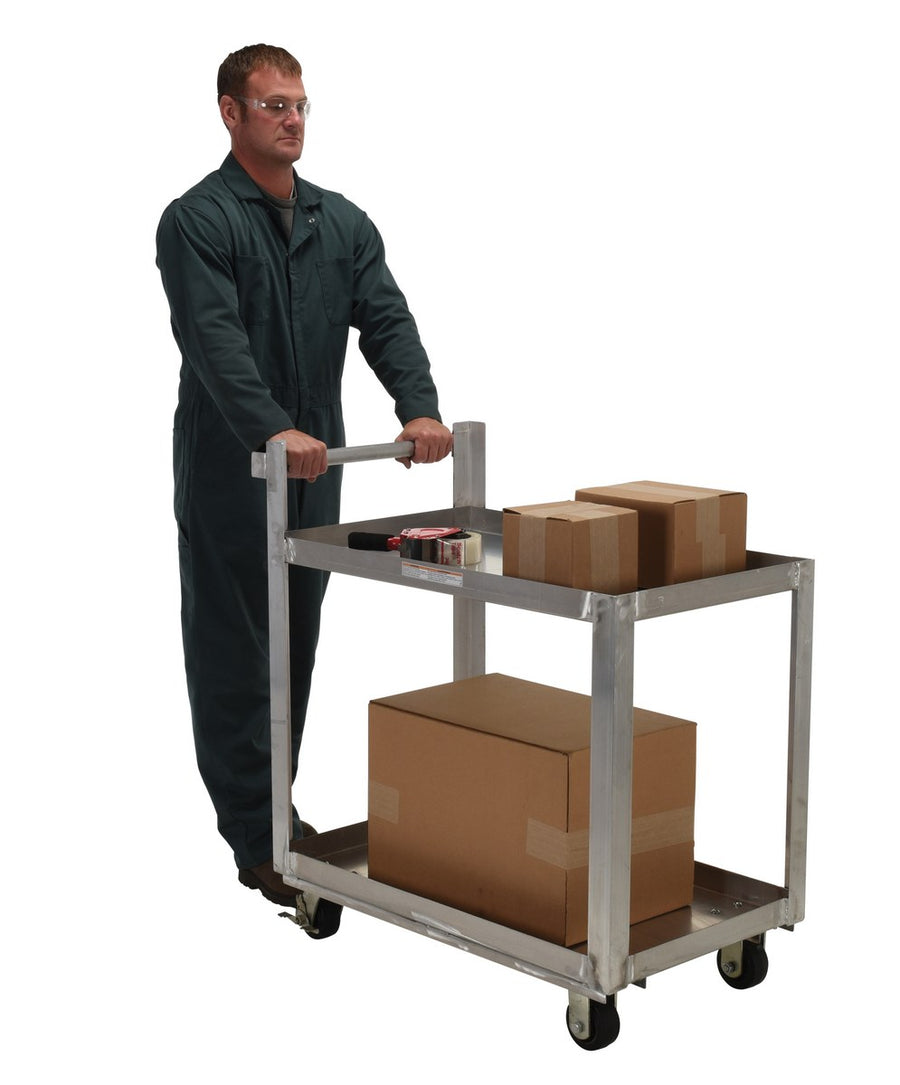 Vestil 22" x 36" 660-lbs Capacity Service Cart w/ 2 Shelves