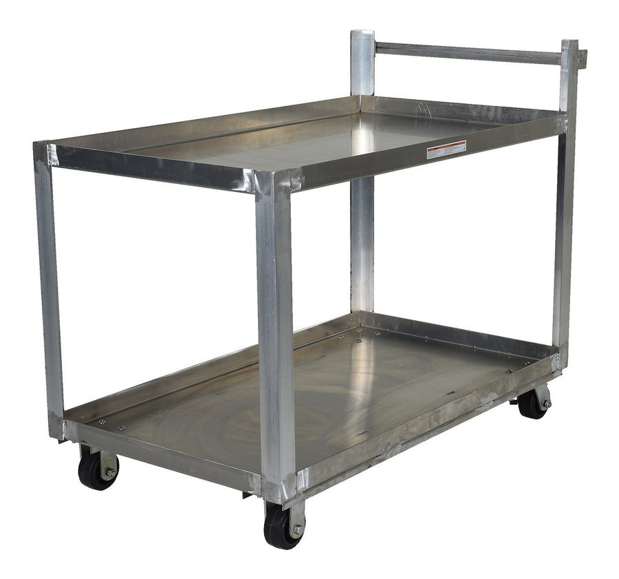 Vestil 28" x 48" 660-lbs Capacity Service Cart w/ 2 Shelves