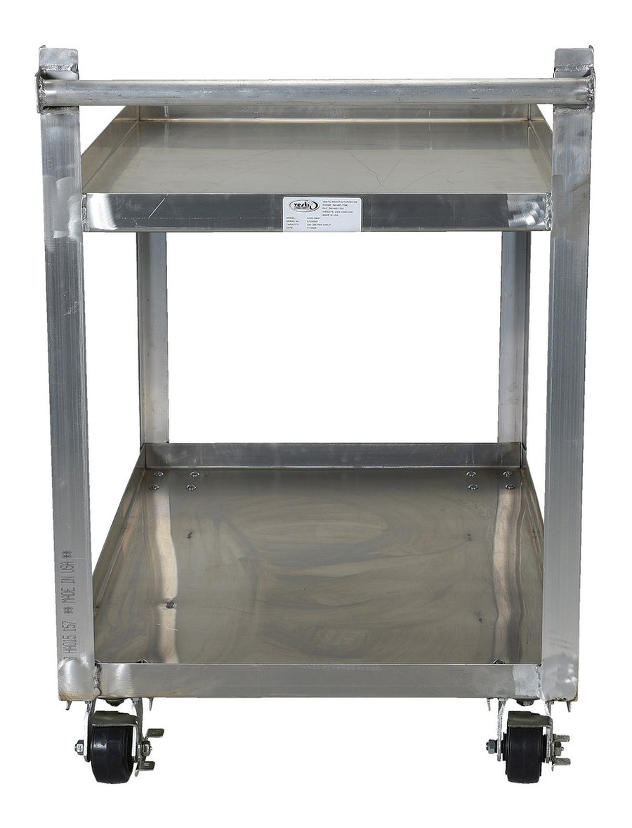 Vestil 28" x 48" 660-lbs Capacity Service Cart w/ 2 Shelves
