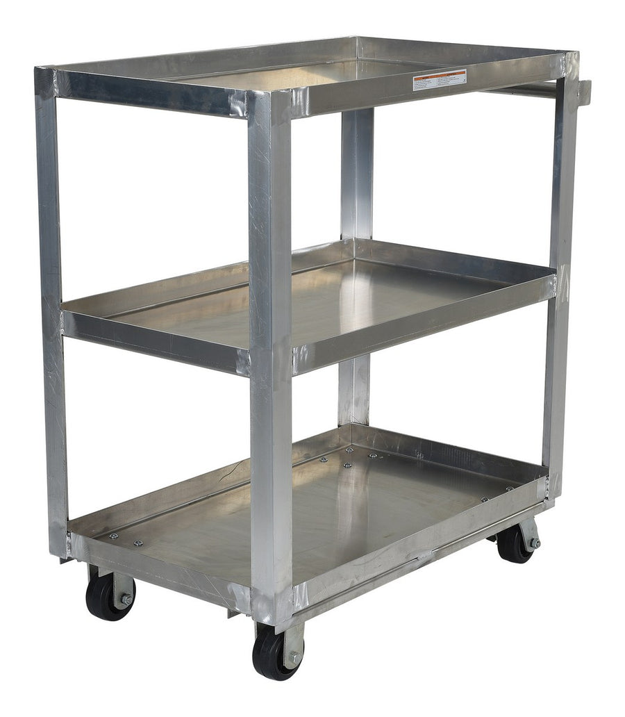 Vestil 22" x 36" 660-lbs Capacity Service Cart w/ 3 Shelves