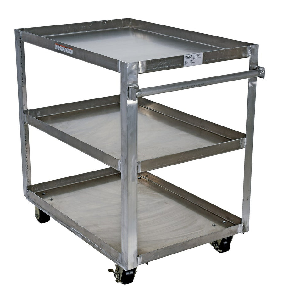 Vestil 28" x 40" 660-lbs Capacity Service Cart w/ 3 Shelves