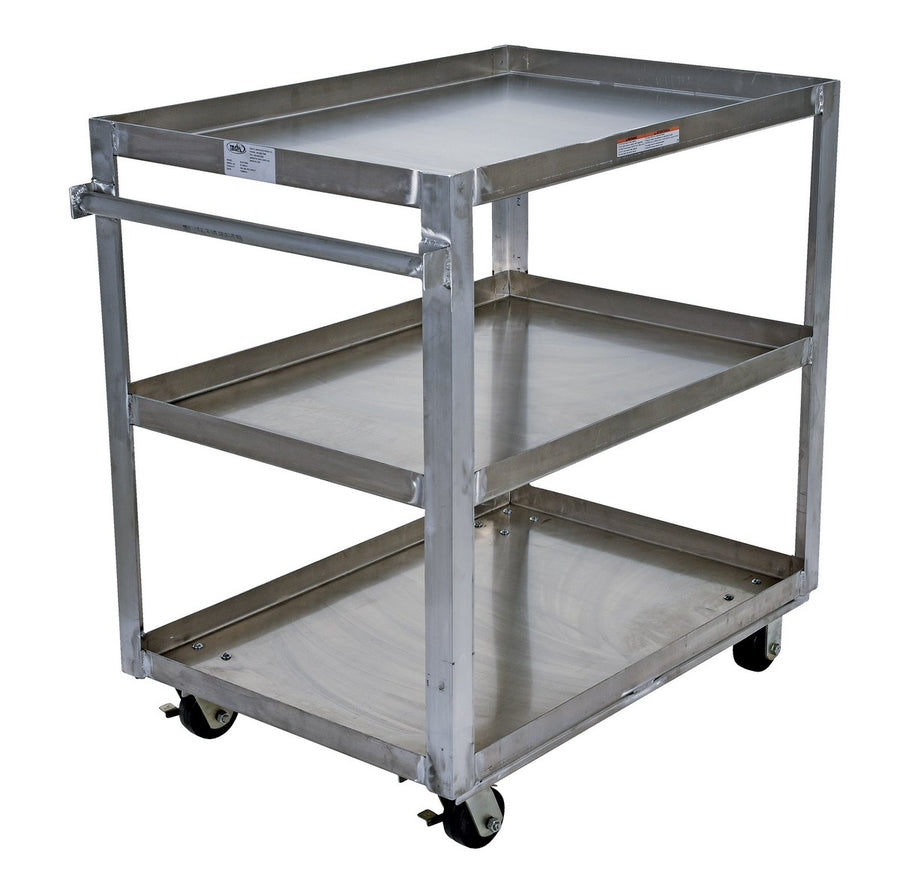 Vestil 28" x 40" 660-lbs Capacity Service Cart w/ 3 Shelves