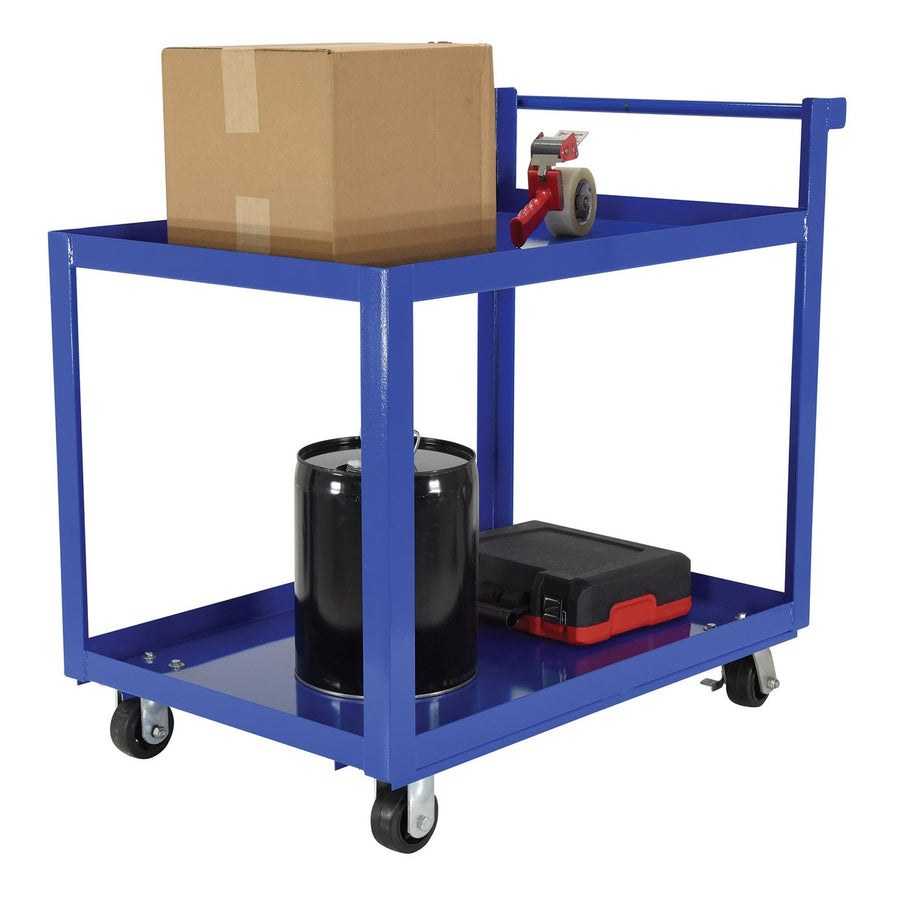 Vestil 28" x 40" 1,000-lbs Capacity Service Cart w/ 2 Shelves