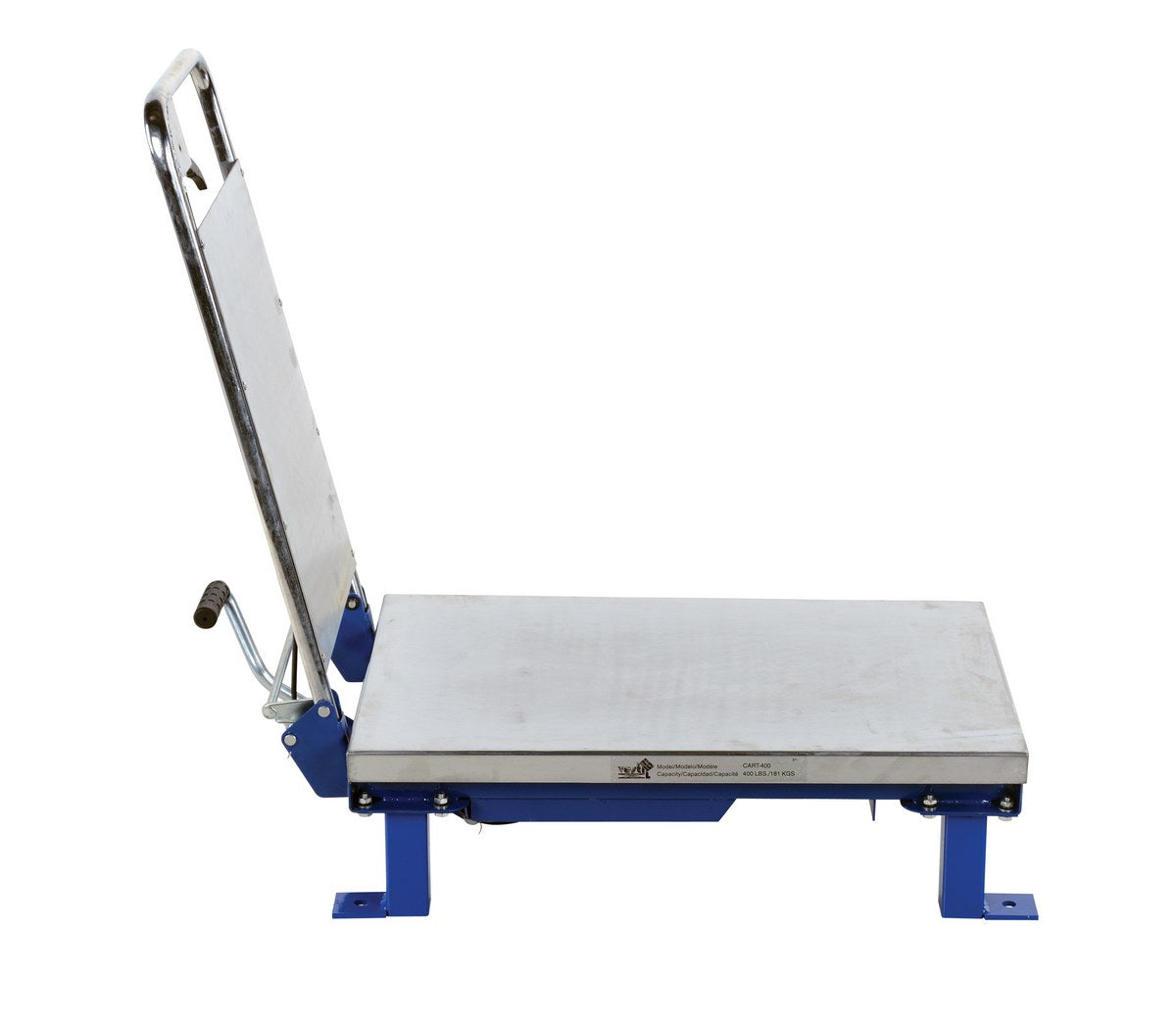 17.5" x 27.5" Foot Pump Scissor Lift Table w/ 400-lbs Capacity