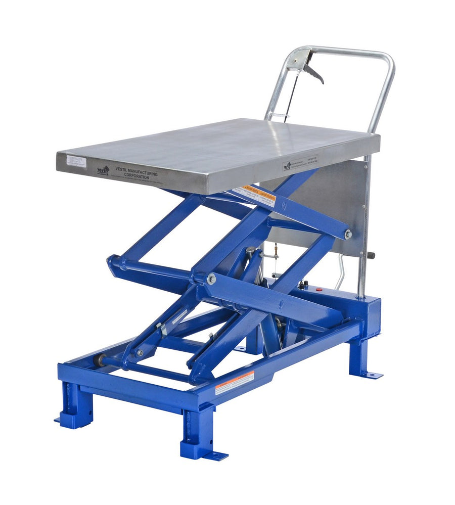 20" x 35.5" Foot Pump Scissor Lift Table w/ 800-lbs Capacity