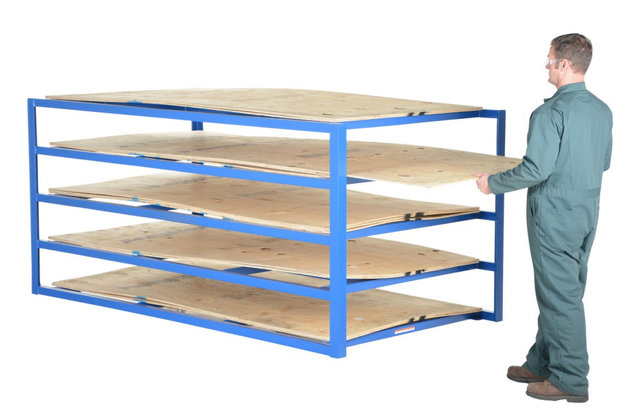 HORIZONTAL SHEET RACK 5-SHELF 2K LB CAP