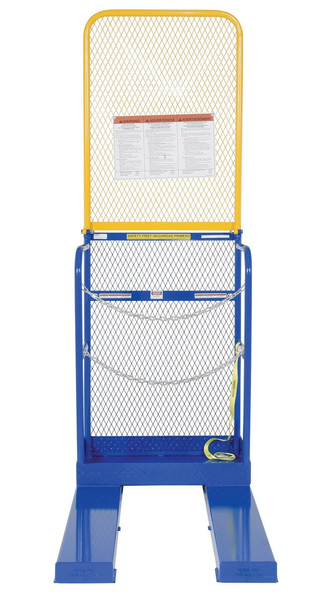 Stockpicker Work Platform w/ 84" High Back