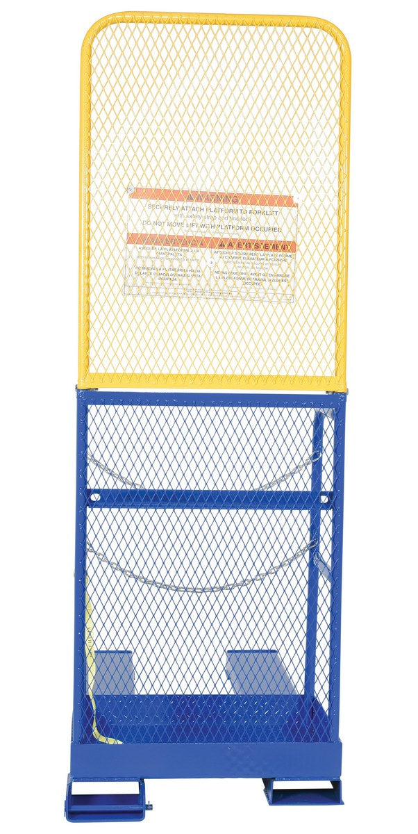 Stockpicker Work Platform w/ 84" High Back