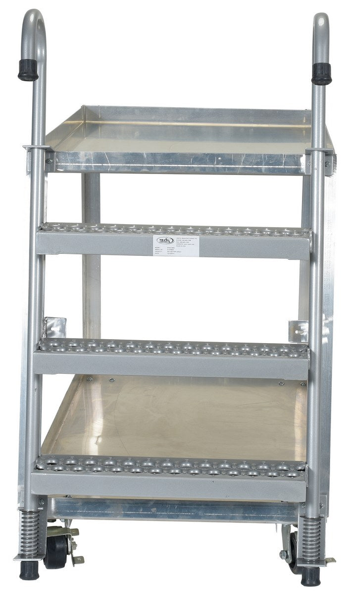 28" x 48" Aluminum Stockpicker Truck w/ 2 Shelves