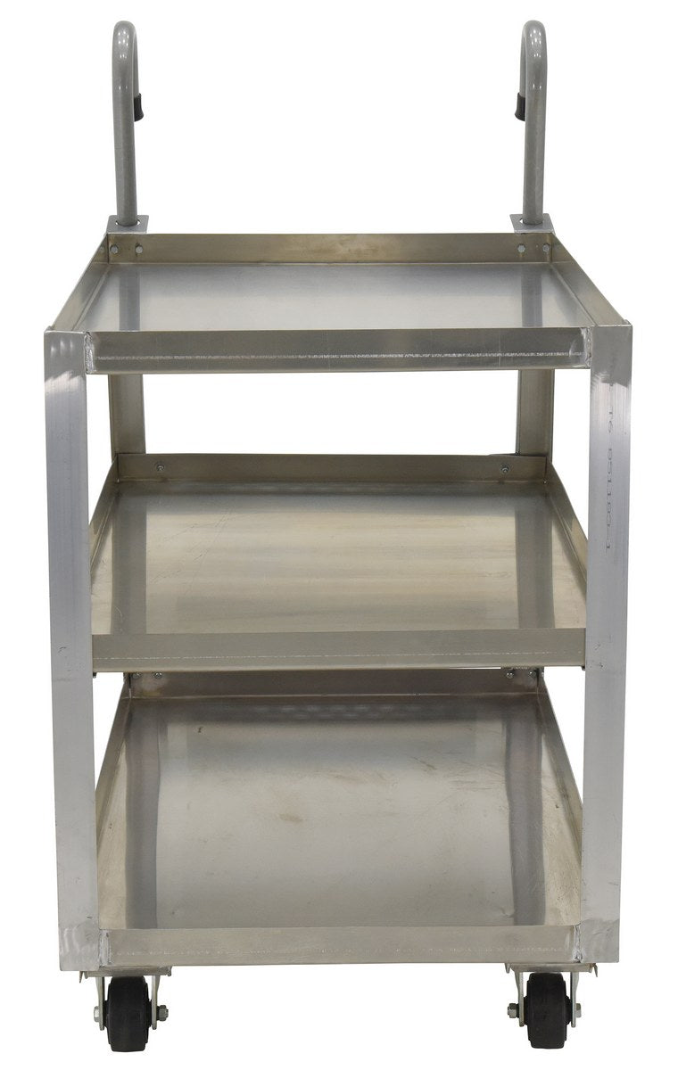 28" x 48" Aluminum Stockpicker Truck w/ 3 Shelves