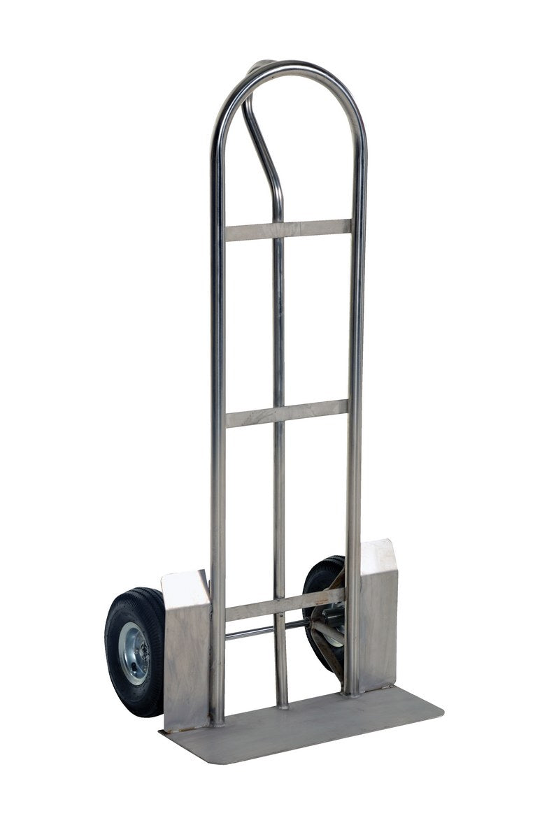SS P HANDLE TRUCK-600LB PNEUMATIC WHEELS