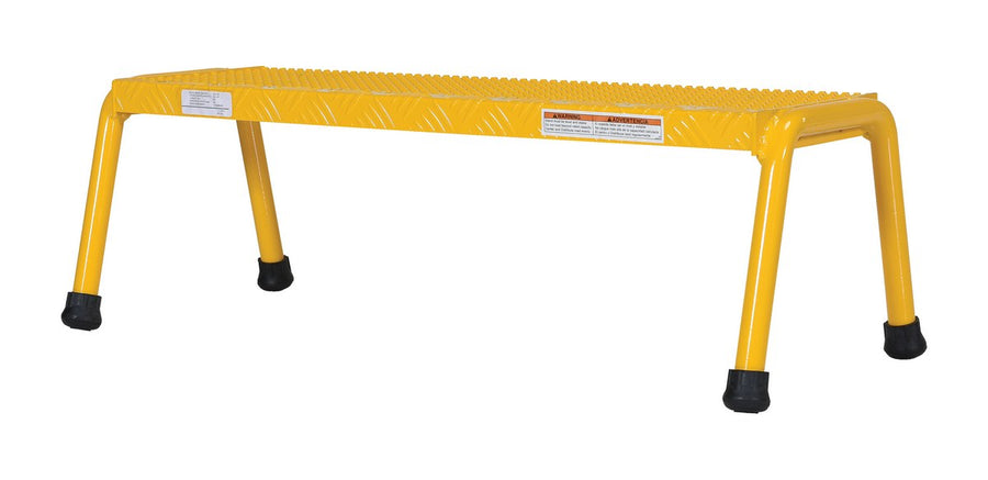 ALUM STEP STAND- 1 STEP WIDE WELDED YELL - Model SSA-1W-Y