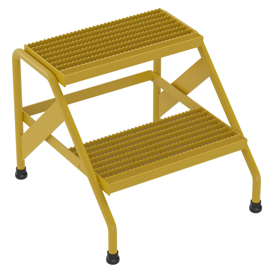 ALUM STEP STAND - 2 STEP WELDED YELL - Model SSA-2-Y