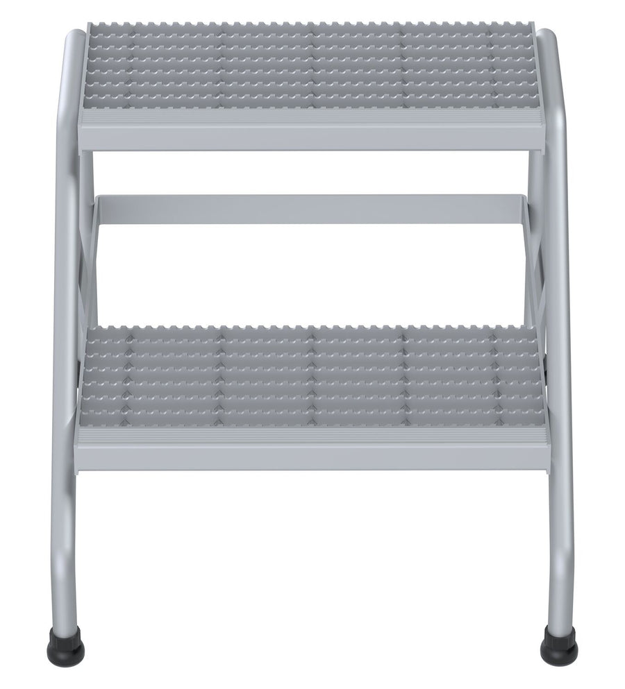 Welded Aluminum Step Stand w/ 2 Steps