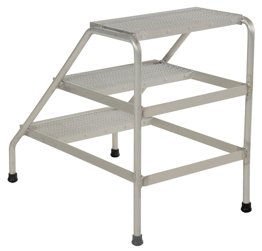 Welded Aluminum Step Stand w/ 3 Steps