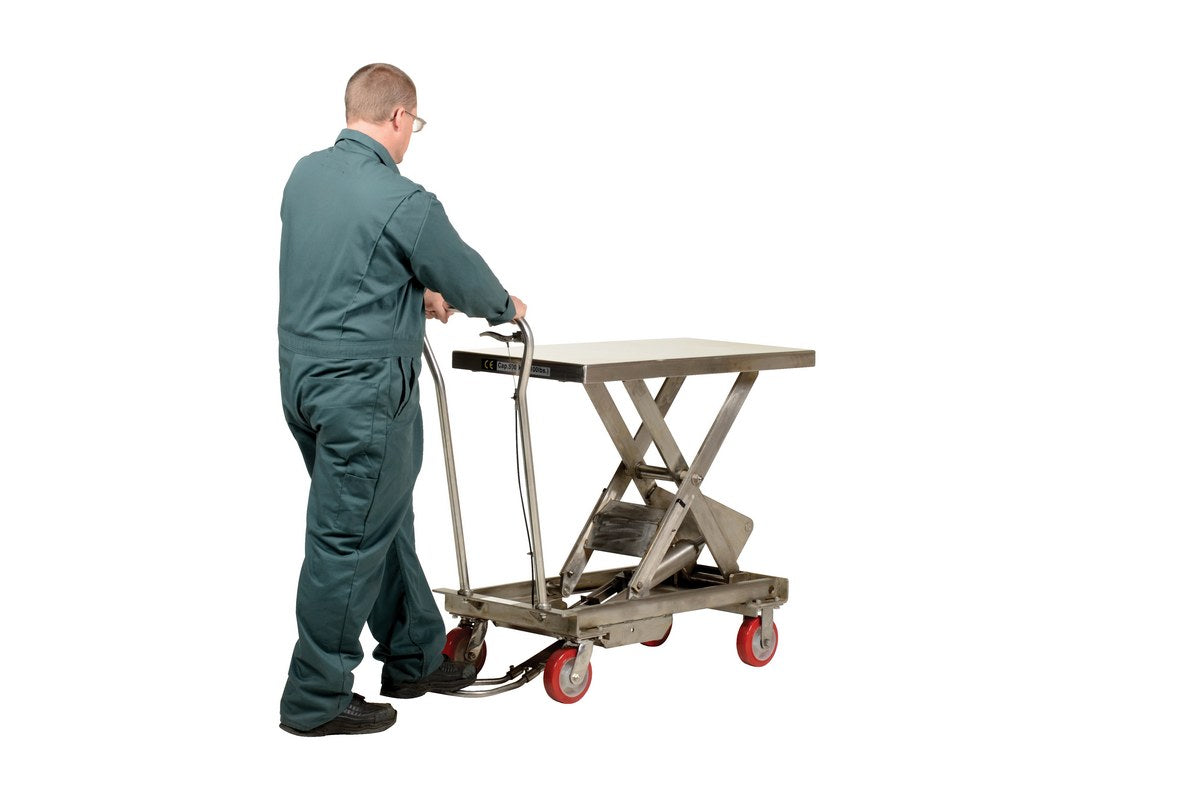 STAINLESS STEEL SCISSOR CART