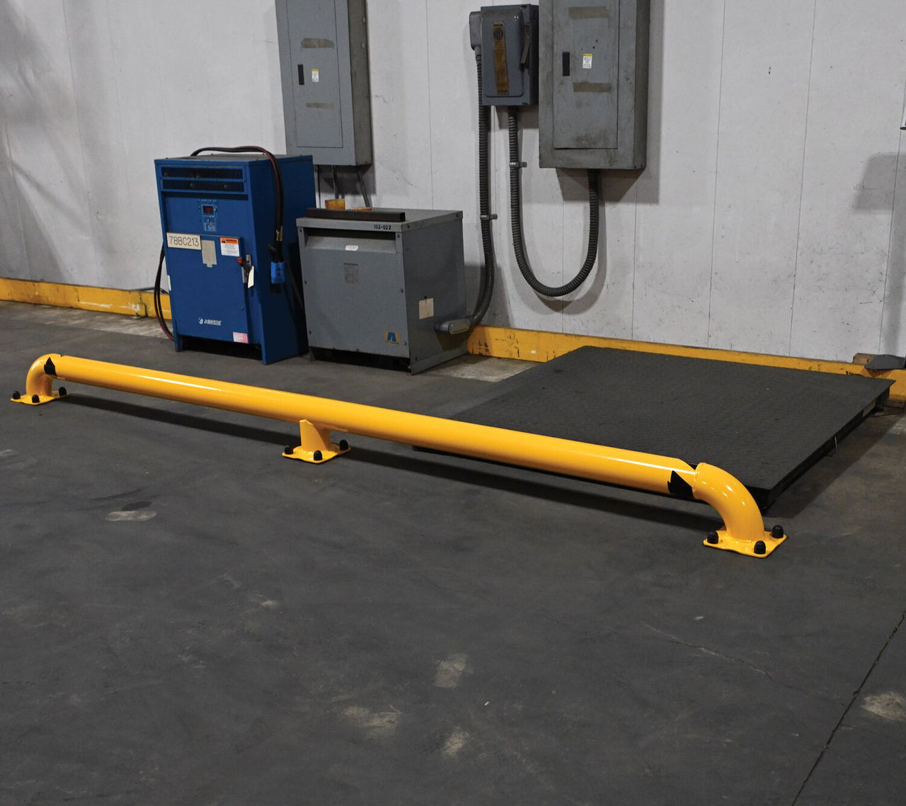 144"L Steel Wheel Alignment Curb