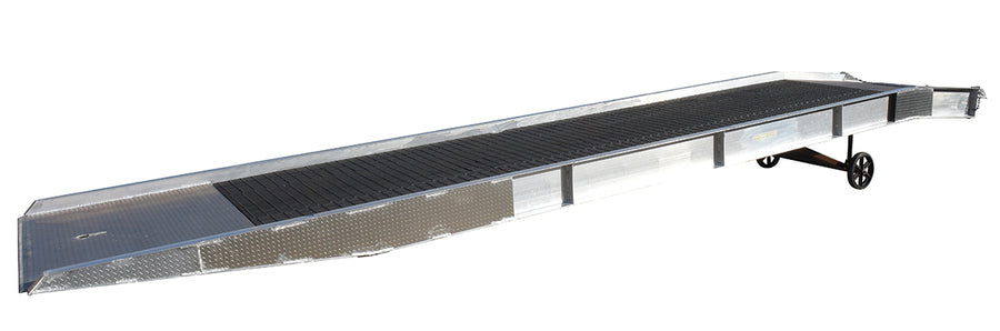 84"W x 36'L Aluminum Yard Ramp w/ Steel Grating & 20,000-lbs Capacity