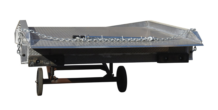 84"W x 36'L Aluminum Yard Ramp w/ Steel Grating & 20,000-lbs Capacity