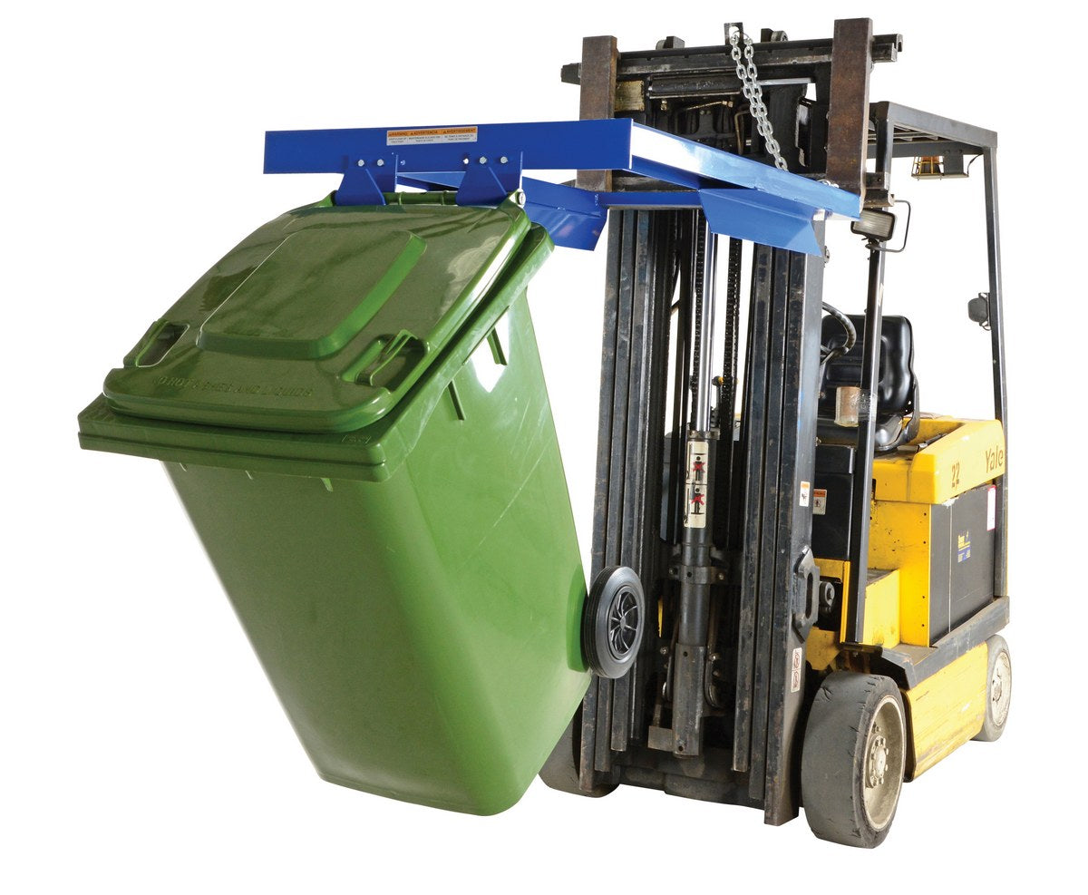 FORK MOUNTED TRASH CAN DUMPER 500 LB - Model TCD-FM-E