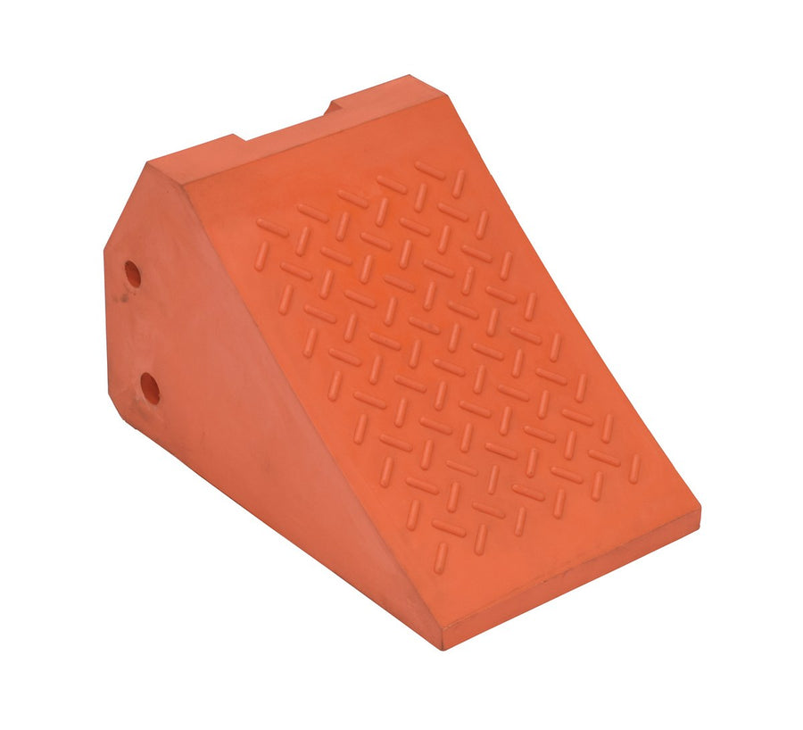 Urethane Super Wheel Chock 24 In. x 14 In. x 14 In. 80 Lb. Capacity Orange