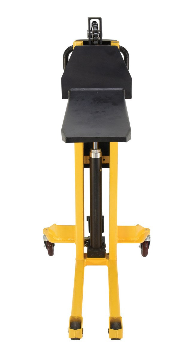 Steel Single Fork Skid Positioner Lifter 600 Lb. Capacity Yellow / Black