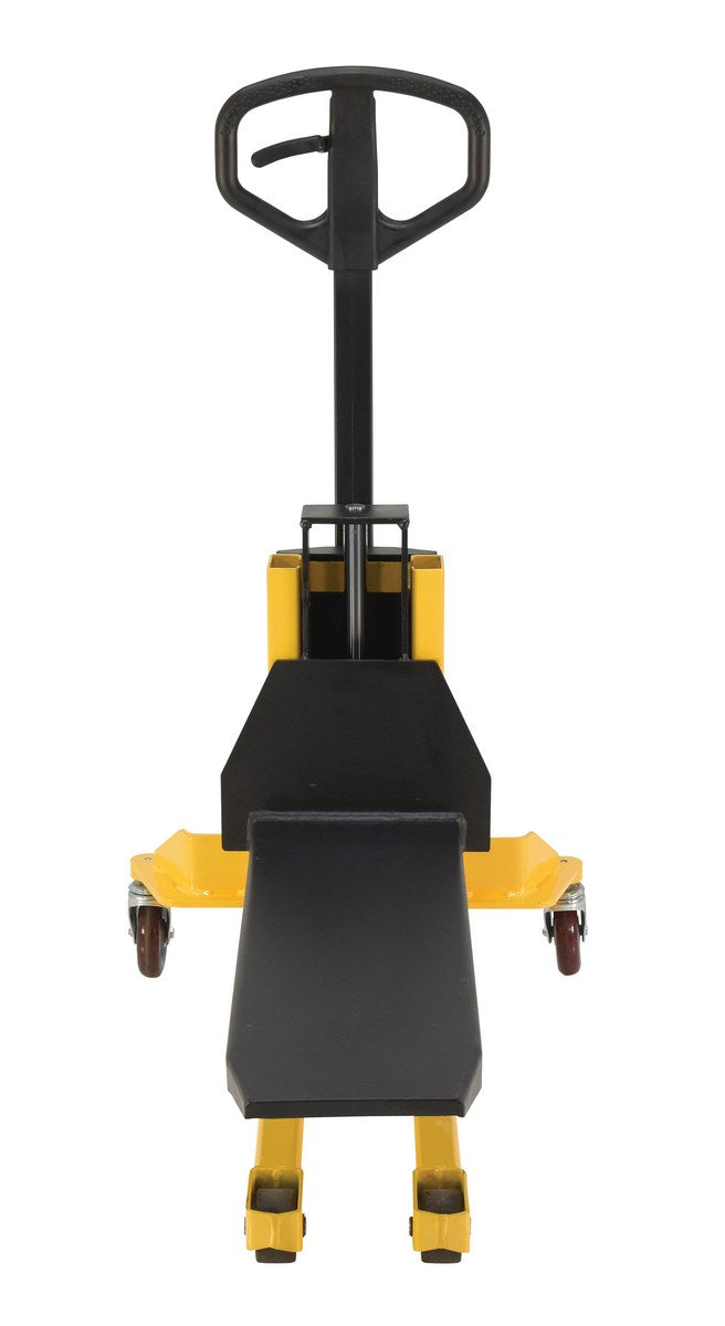Steel Single Fork Skid Positioner Lifter 800 Lb. Capacity Yellow / Black