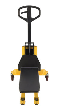 Thumbnail for Steel Single Fork Skid Positioner Lifter 800 Lb. Capacity Yellow / Black