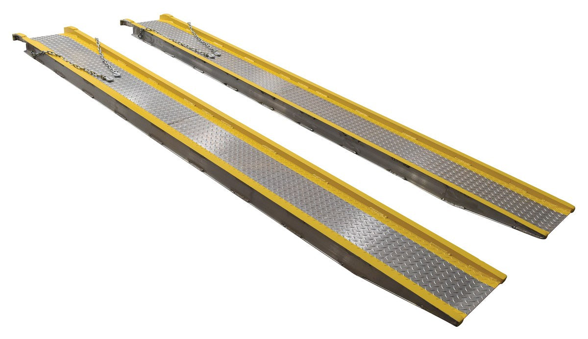 12'L Portable Aluminum Twin Vehicle Ramp