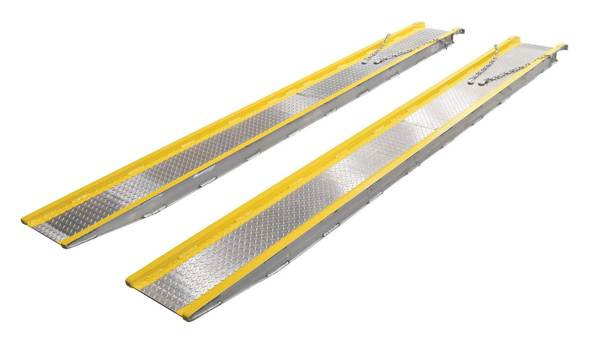 12'L Portable Aluminum Twin Vehicle Ramp