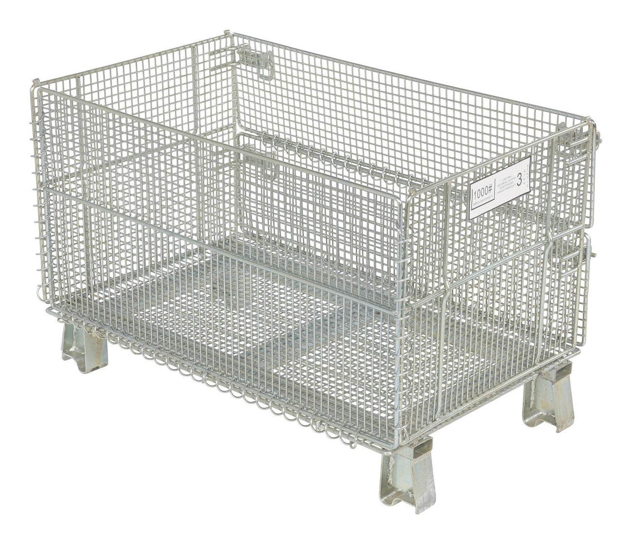 1,500-lbs Capacity Wire Mesh Container