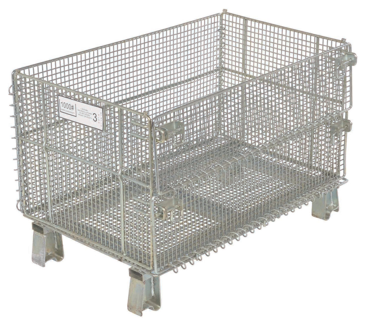1,500-lbs Capacity Wire Mesh Container