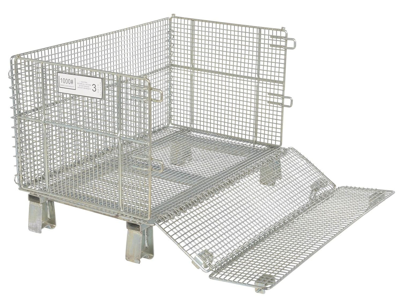 1,500-lbs Capacity Wire Mesh Container