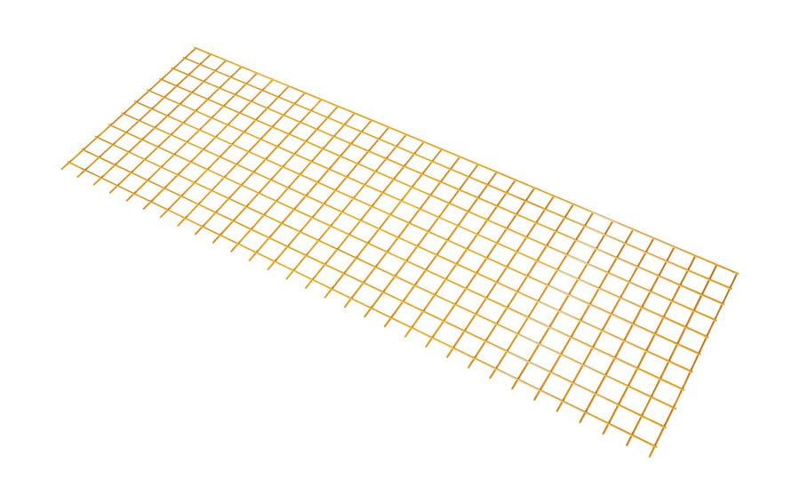 60"L Wire Mesh Steel Square Safety Handrail