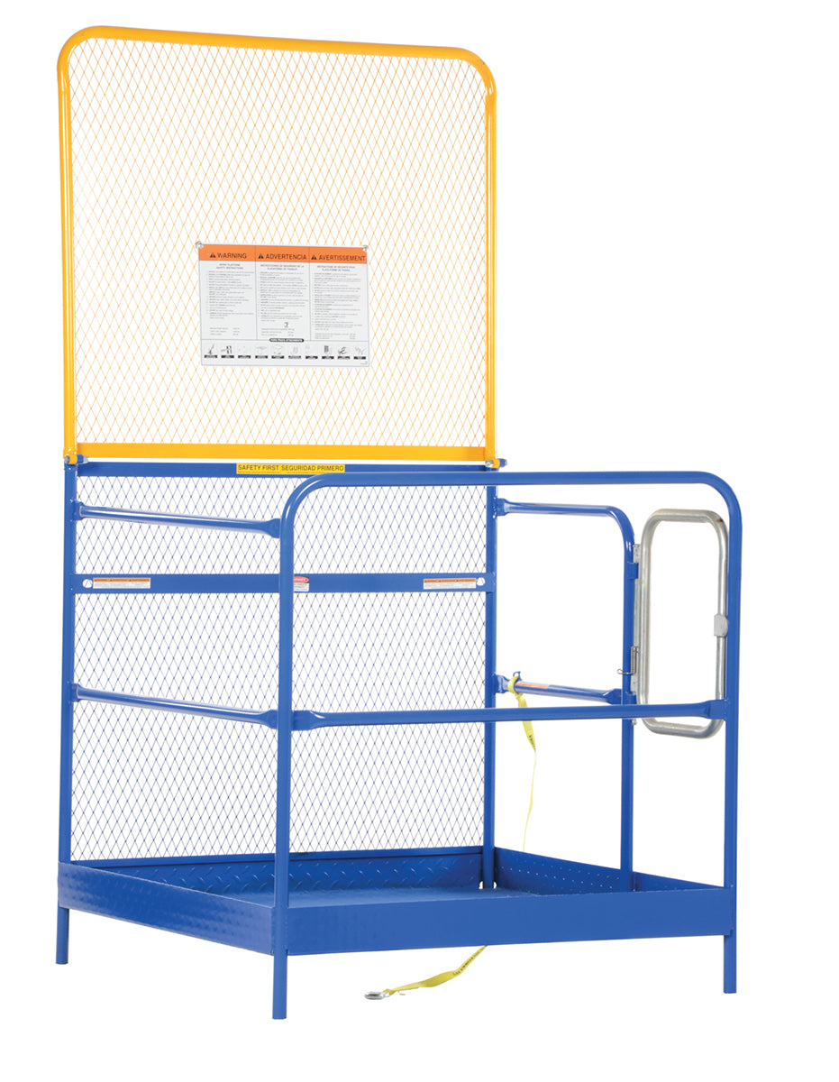 Work Platform, 48" x 48", 84" High Backing