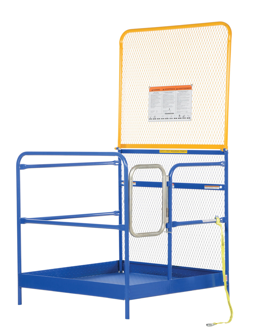 Work Platform, 48" x 48", 84" High Backing