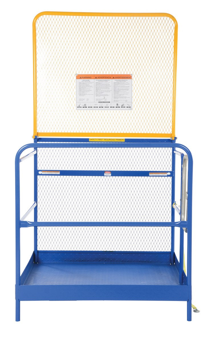 Work Platform, 48" x 48", 84" High Backing
