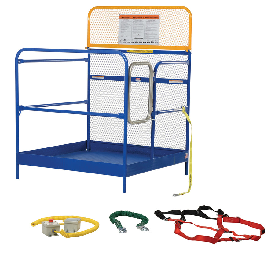 Work Platform, 48" x 48", 60" High Backing