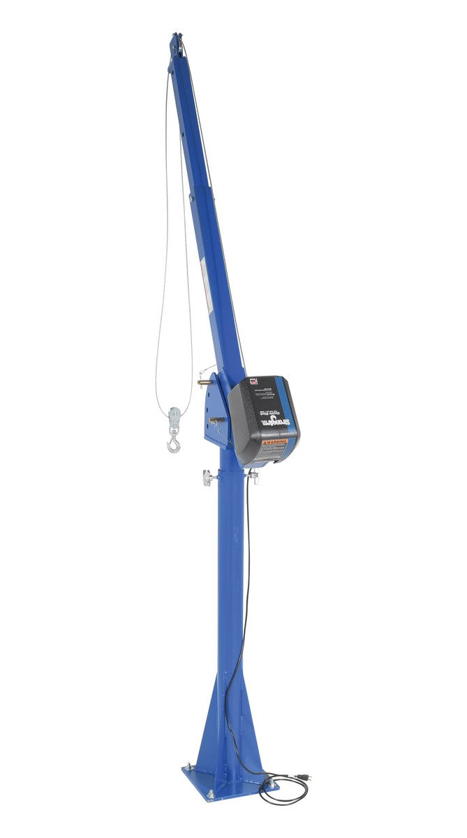 115V AC Power Lift Jib Crane w/ 40" to 63" Boom Reach