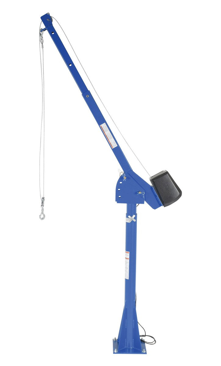 115V AC Power Lift Jib Crane w/ 40" to 63" Boom Reach