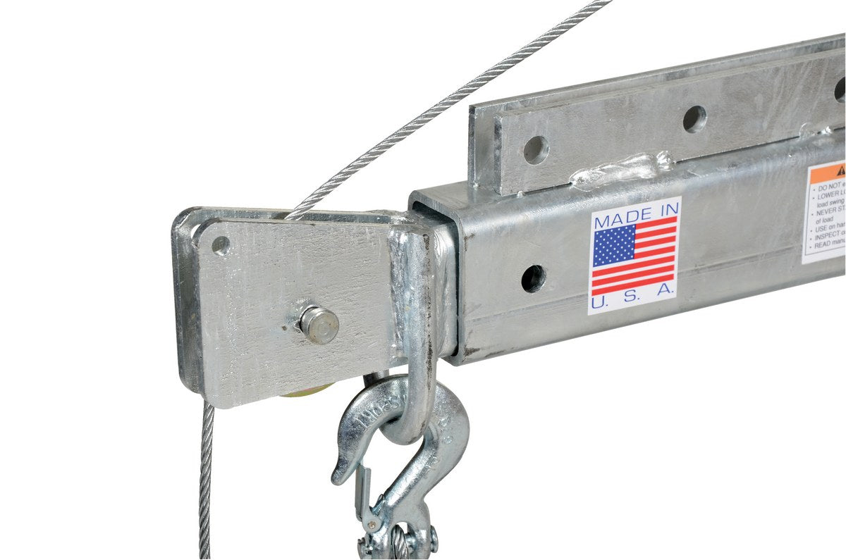 DC POWER JIB CRANE 1.5K 66 IN BOOM GALV - Model WTJE153DCGAL