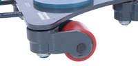 Thumbnail for Steel Multi Direction Machinery Skate 15 In. Length x 13 In. Width x 4-7/16 In. Height 4,400 Lb. Capacity Blue and Gray