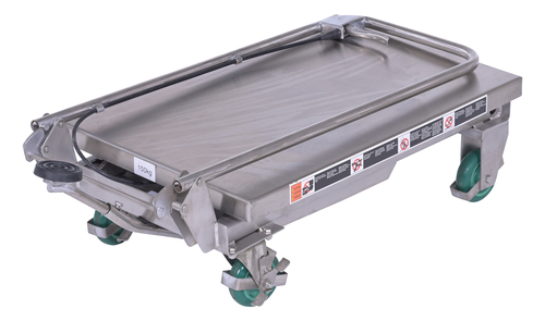 Stainless Steel Scissor Cart 17-3/4 In. x 27-5/8 In. 300 Lb. Capacity Silver