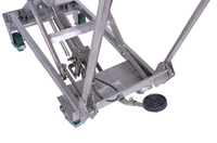 Thumbnail for Stainless Steel Scissor Cart 17-3/4 In. x 27-5/8 In. 300 Lb. Capacity Silver