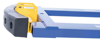 Thumbnail for Steel Fork Truck Hook Base 44 In. Length With Steel/Rubber Push Bumper-Attachment to 2 In. Receiver 15 In. x 28 In. x 5-3/4 In Blue/Yellow