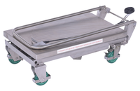 Thumbnail for Stainless Steel Scissor Cart 17-3/4 In. x 27-5/8 In. 300 Lb. Capacity Silver